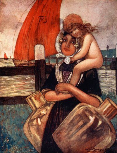 Mutter und Baby, 1904 von Nico Jungman